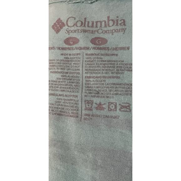 Columbia Teal Blue PFG Fishing Large Short Sleeve Tee Classic Design - Picture 6 of 6